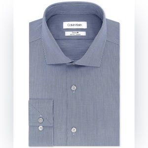 Calvin Klein Men’s STEEL Slim Fit Non Iron Stretch Performance Dress Shirt